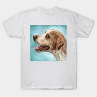 Painting of a Gorgeous Beagle Smiling with Its Tongue out T-Shirt